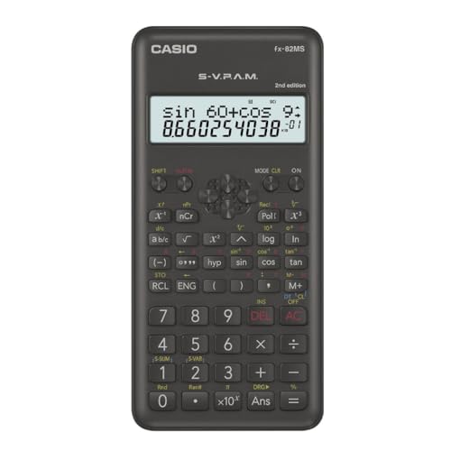 Casio FX-82MS-2-S-ET-B, Calculadora Científica, 1, Gris Oscuro