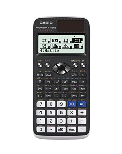 Casio FX-991SPX II Iberia- Calculadora científica, Recomendada para el currículum español y portugués, 576 funciones, Solar y color gris /blanco