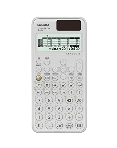 Casio FX-991SP CW - Calculadora Científica, Recomendada para el Curriculum Español y Portugués, 5 Idiomas, más de 560 Funciones, Solar, Color Blanco