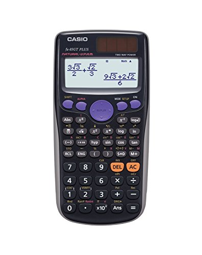 Casio FX-85GTPLUS - Calculadora científica (260 funciones, LCD, 10 dígitos), color negro