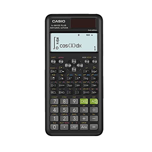 Casio FX-991ES Plus-2 - Calculadora Científica, 417 Funciones, 11 x 77 x 162 mm, Negro