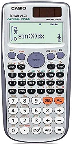 Casio FX-991ES PLUS - Calculadora científica (417 funciones, 15 + 10 + 2 dígitos, pantalla Natural), color gris