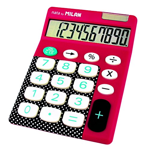 Blíster calculadora Dots & Buttons Rosa 10 dígitos