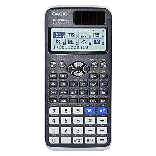 CASIO Calculator Scientific FX 991CEX CLASSWIZ Black 12-Digit Display, 4 Idiomas, Húngaro, Polaco, Checo, Eslovaco.