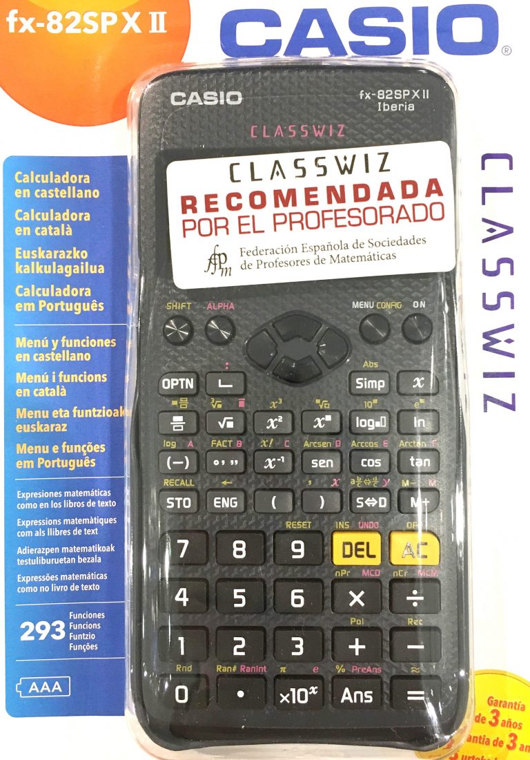 Casio FX-82SPXII Wetenschappelijke Rekenmachine Spaanse Versie